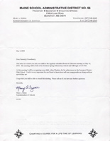 SDHS Award Letter